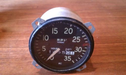 Vintage ac division aircraft tachometer aviation hotrod rat rod
