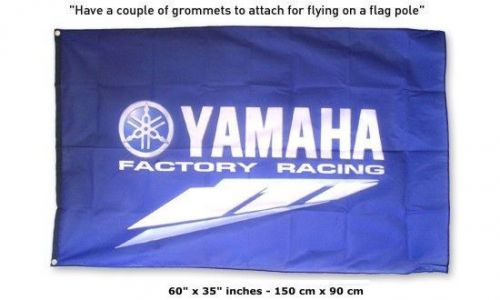 New yamaha factory racing logo flag banner sign 3x5 feet atv yfz yzf fjr xt250