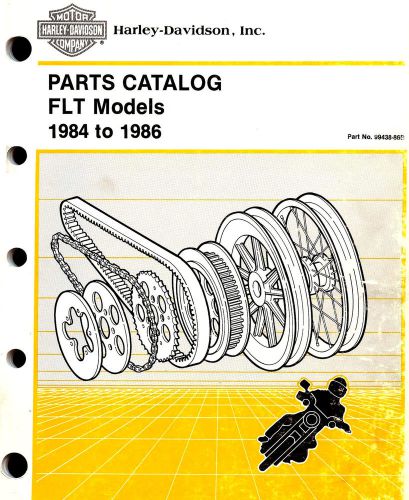 1984 to 1986 harley-davidson flt models parts catalog manual -1985-flht-fltc