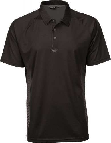 Fly racing 352-3180x polo shirt black/grey x