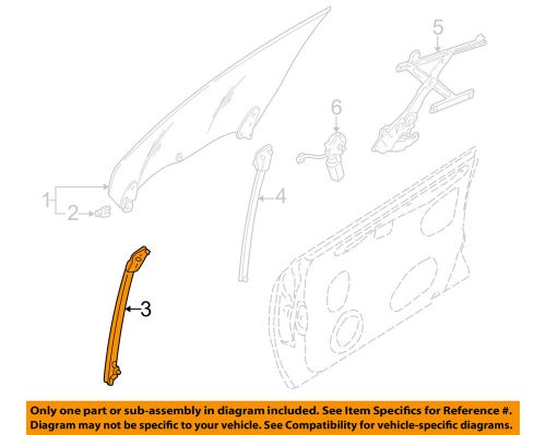 Subaru oem 98-02 forester front door-sash channel left 62300fc010