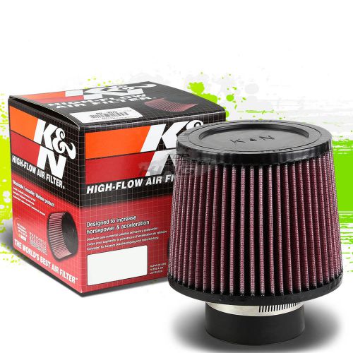 K&amp;n washable round high-flow air filter ru-3570 5&#034;height 3&#034;flange with clamp