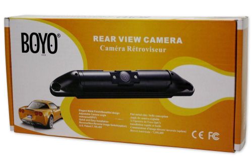 Boyo vtl420c black bar type rear view car swivel camera system with wide angle