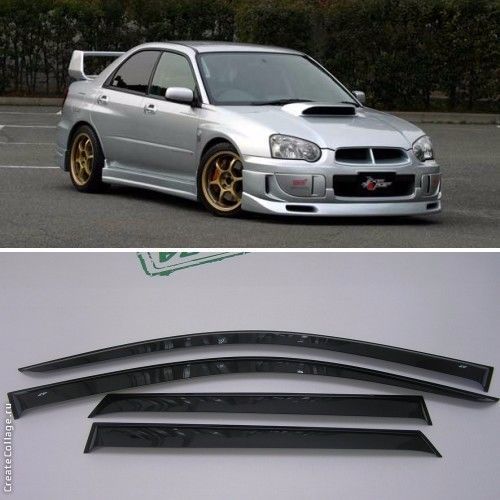 For subaru impreza 2000-08 sd/wagon window visors sun rain guard vent deflectors