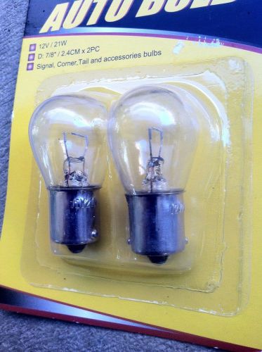 Turn signal auto bulb * signal, tail, &amp; acc clear bulbs (2 ea) 12v/21w