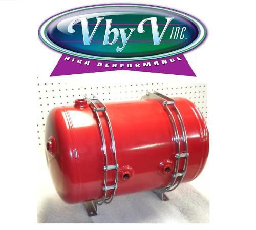 5-gallon air tank 125-psi. w/mounting brackets red v-944-r1 each