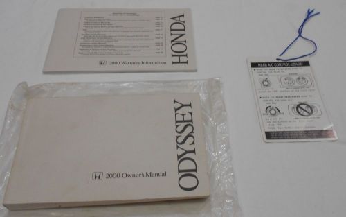 2000 honda odyssey owner&#039;s manual 3/pc set. very good used condition / free s/h