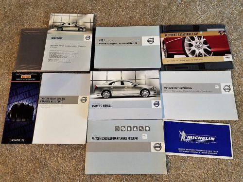 2007 volvo s80 owners manual with leather case