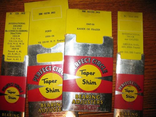 Lot of perfect circle tapered rod &amp; main bearing shims 1930&#039;s 1940&#039;s