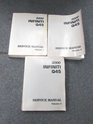 2000 infiniti q45 fy33 series service repair manual set