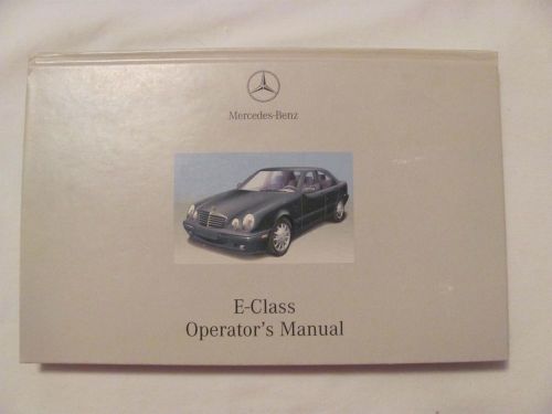 Mercedes benz e-class operator&#039;s manual usa edition a 2002 e320,e430,e55 amg