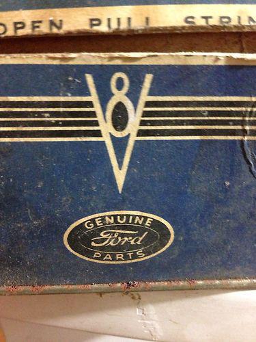 Ford piston rings , oversize and box , 6 packets in box , vintage