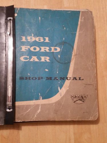 1961 ford factory service manual galaxie fairlane starliner ranch shop repair