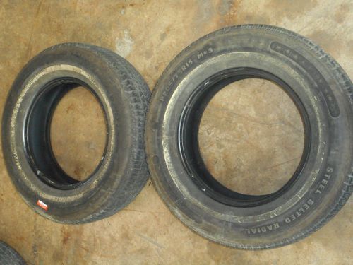 Custom 428 all seasons 205x75x15 pair of 2 tires j4486