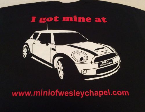 Mini t-shirt black l cooper dealer promotion i got mine at wesley chapel florida