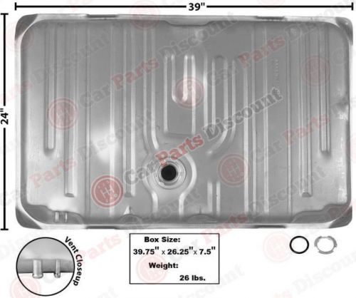 New dii gas/fuel tank - w/o neck, d-t76