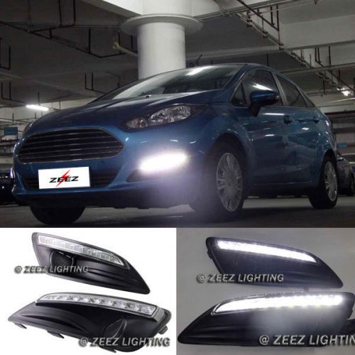 Exact fit led daytime running light drl fog lamp kit for ford fiesta 14 15 16 #i