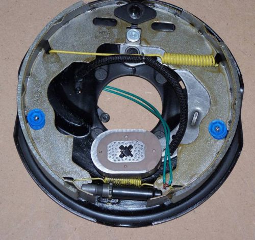 10&#039;&#039; backing plate electric trailer drum brake right side with mounting hardware