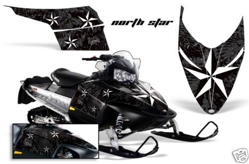 Amr racing polaris snowmobile sled graphic wrap kit shift,assault, ho rmk dragon