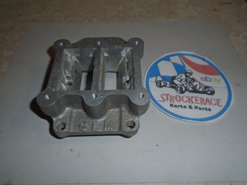 Vintage racing go kart gem west bend 610 820 v12 intake base cart part