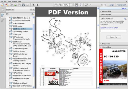 Land rover 90 110 130 factory oem service repair workshop fsm manual