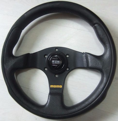 Momo team steering wheel 300mm leather jdm honda civic integra crx