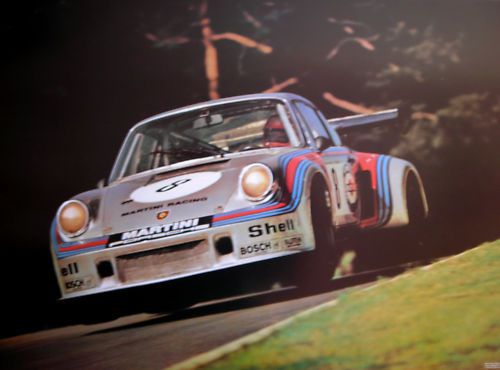 Porsche 911 carrera rsr airborne 1974 nurburgring  poster rare new