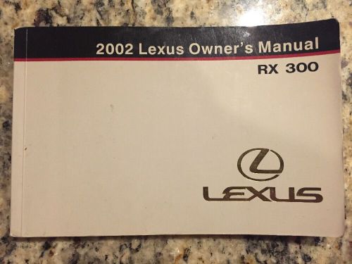 2002 lexus rx 300 owners manual oem lqqk!!