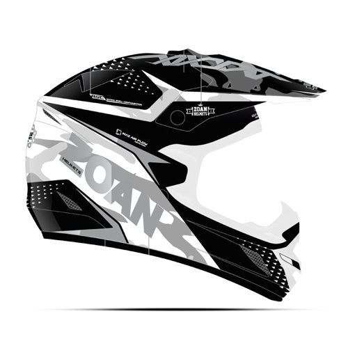 Zoan mx-1 o/f helmet - sniper,  matte white - 3xl