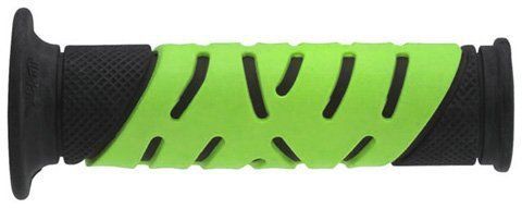 Progrip 719bkgn black/green dual compound superbike grip