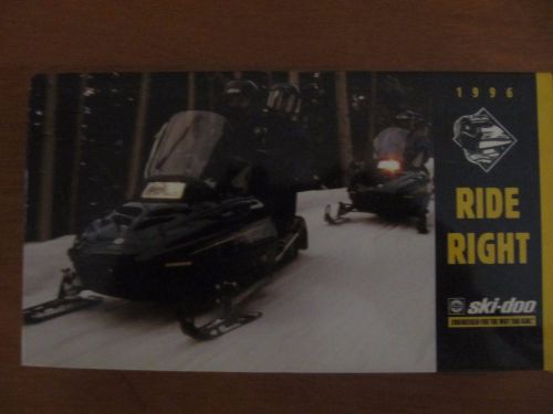 Ski doo year 1996 models vhs tape