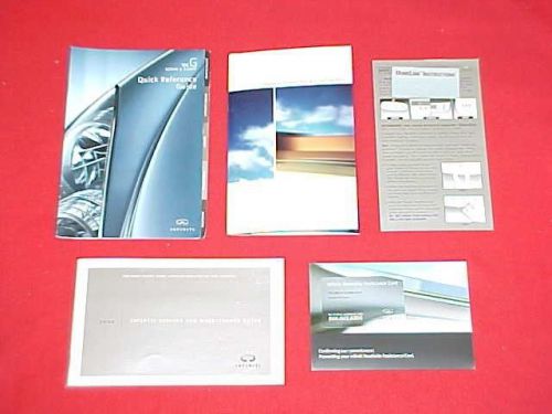 2006 infiniti g35 g 35 sedan coupe quick reference maintenance booklets only 06