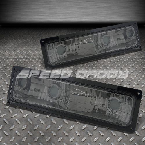 Smoke tint bumper parking signal lights for 88-98 chevy yukon/blazer/tahoe