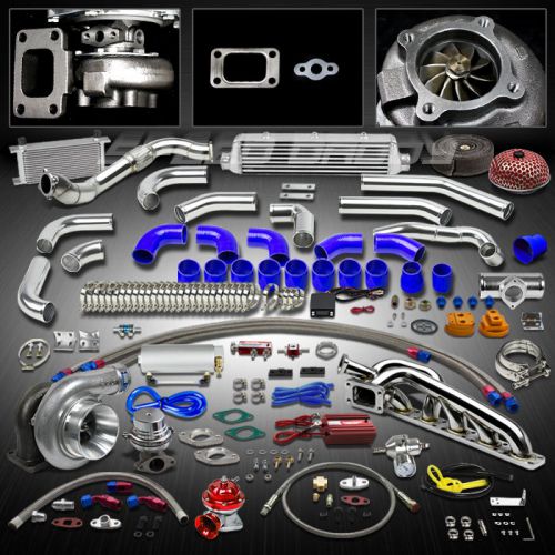 T3 21pc turbo kit gt35 turbocharger+manifold+downpipe 92-99 bmw e36 m50/m52 l6