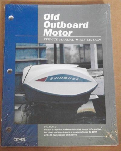 Old outboard manual clymer proseries motor volume two service prior to 1969 new