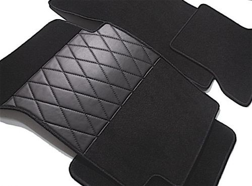 Premium black velours mat set for mercedes w108 250s 250se 300se 1965-1969