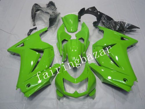 Green abs injection bodywork fairing kit for kawasaki ninja 250r 2008-2012