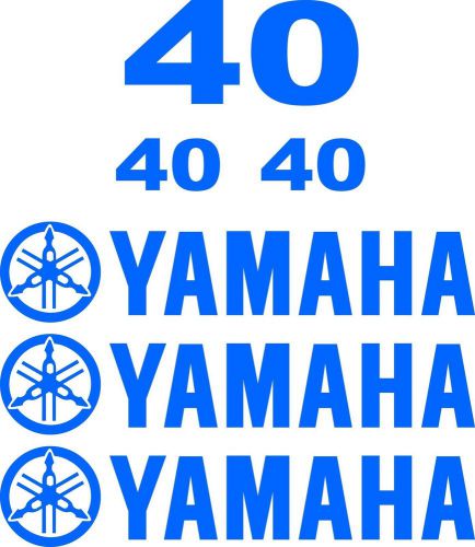 Yamaha outboard motor decal kit 40 hp decal stickers logo motor