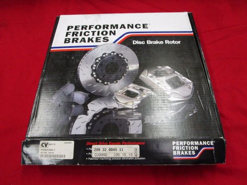 New performance friction brake rotor,pfc299.32.0045.11,curved vein.1-1/4&#034;th,lh