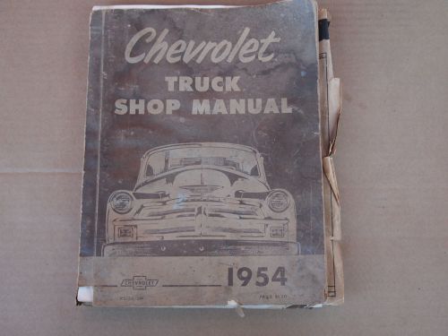 1954 chevrolet chevy truck shop manual rare brown classic