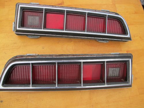 1970 1971 ford torino coupe or four door right rear oem tail lights lens pair