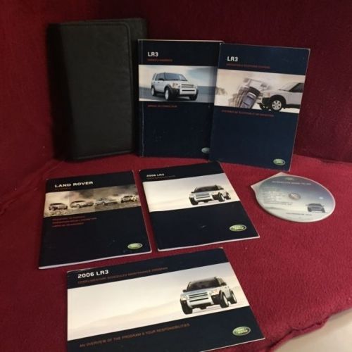 2006 land rover lr3 oem owners manual book set with navigation book and case