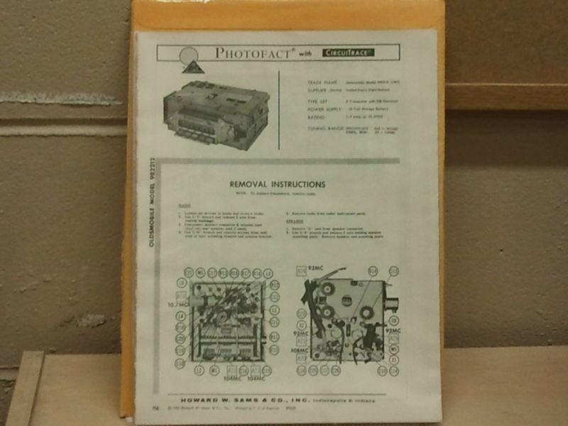 1963-64 oldsmobile am/fm radio schematic #982212