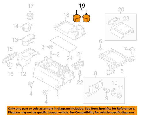 Ford oem-cup holder 2l7z7813562aaa