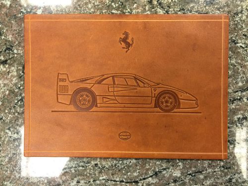 Ferrari f40 print on real schedoni leather