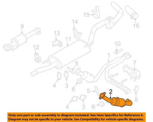 Ford oem 11-14 f-150 3.5l-v6-catalytic converter bl3z5e212e