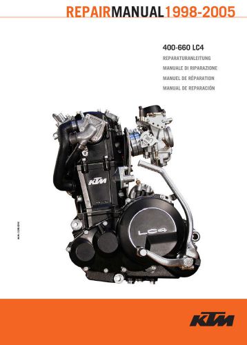 New ktm 1998 - 2005 400 660 lc4 engine repair manual 3.206.024-e  free shipping