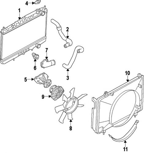 Nissan 2101086g00 genuine oem water pump