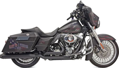 Bassani xhaust, true-dual down under systems, black, 4&#034;, 1f76rb,