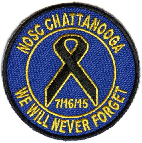 Embroidered motorcycle patches- chattanooga we will never forget patch